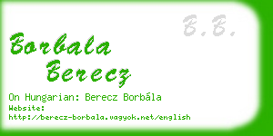 borbala berecz business card